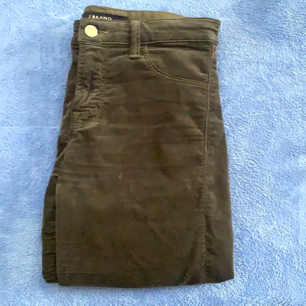 J Brand skinny velour pants